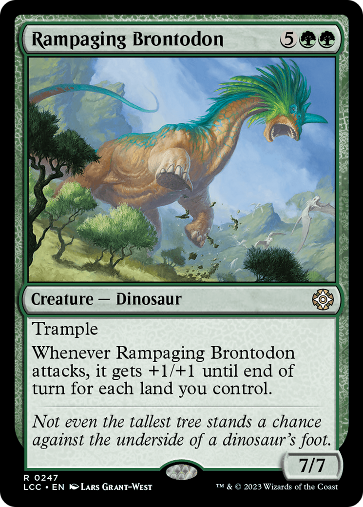 Rampaging Brontodon [The Lost Caverns of Ixalan Commander] | The CG Realm