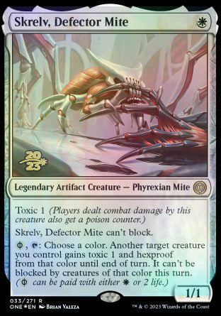 Skrelv, Defector Mite [Phyrexia: All Will Be One Prerelease Promos] | The CG Realm