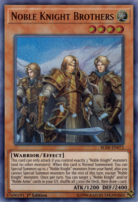 Noble Knight Brothers [BLRR-EN072] Ultra Rare | The CG Realm