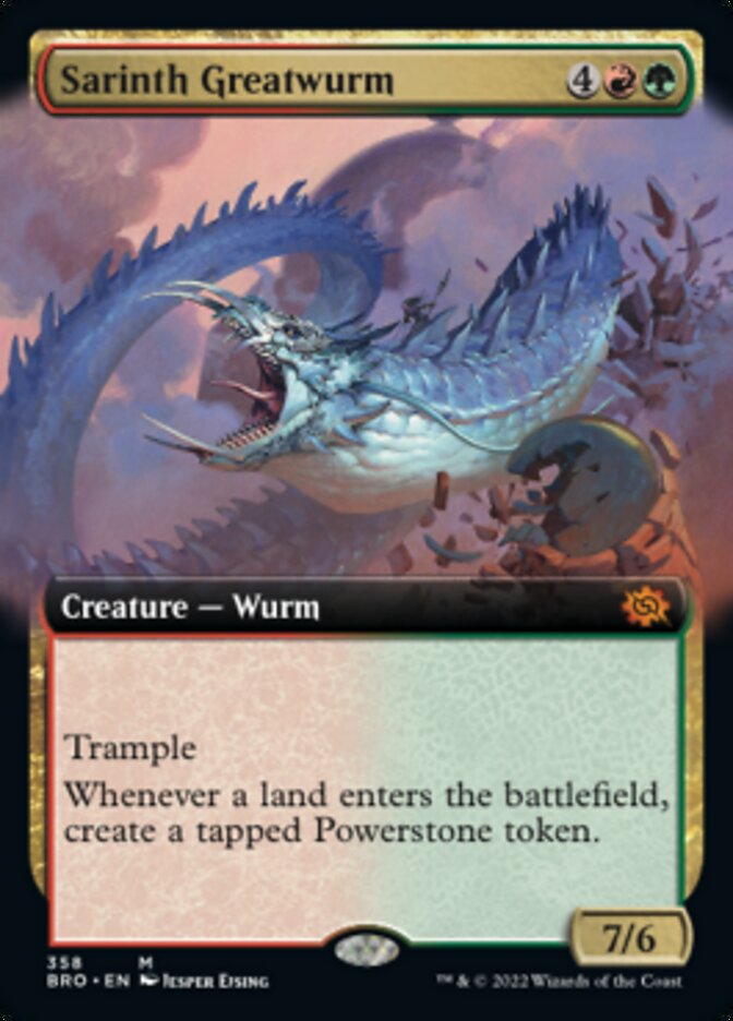 Sarinth Greatwurm (Extended Art) [The Brothers' War] | The CG Realm