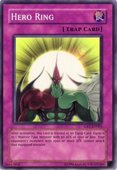 Hero Ring [GX1-EN003] Super Rare | The CG Realm