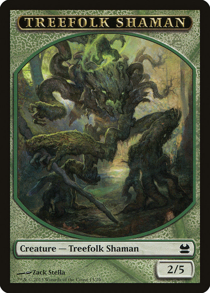 Treefolk Shaman Token [Modern Masters Tokens] | The CG Realm