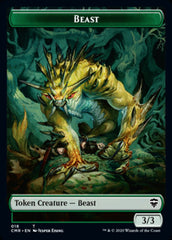 Beast (18) // Beast (19) Double-Sided Token [Commander Legends Tokens] | The CG Realm