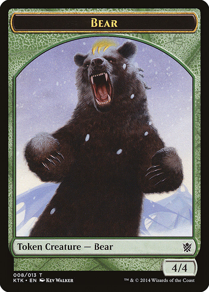 Bear Token [Khans of Tarkir Tokens] | The CG Realm