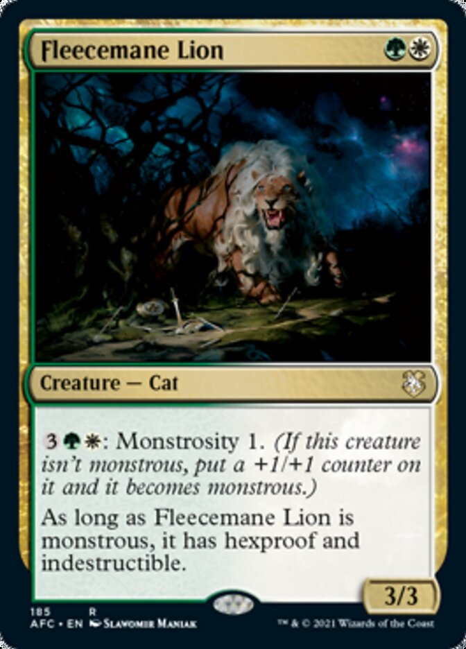 Fleecemane Lion [Dungeons & Dragons: Adventures in the Forgotten Realms Commander] | The CG Realm