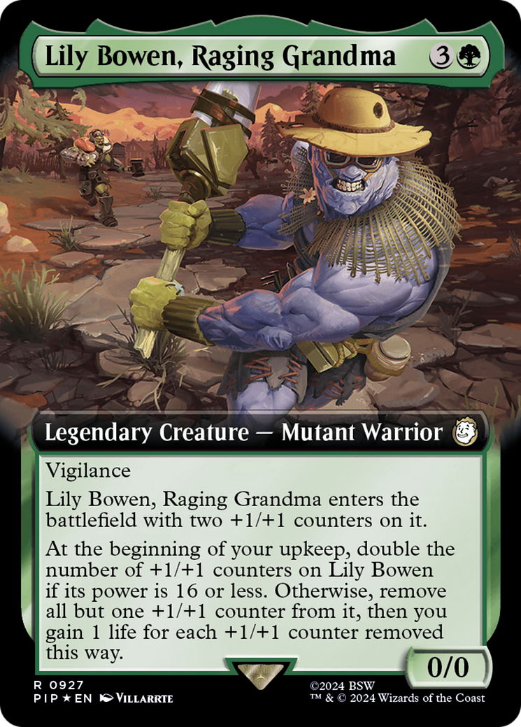 Lily Bowen, Raging Grandma (Extended Art) (Surge Foil) [Fallout] | The CG Realm