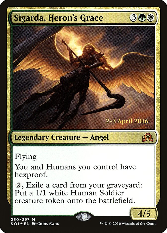 Sigarda, Heron's Grace [Shadows over Innistrad Prerelease Promos] | The CG Realm