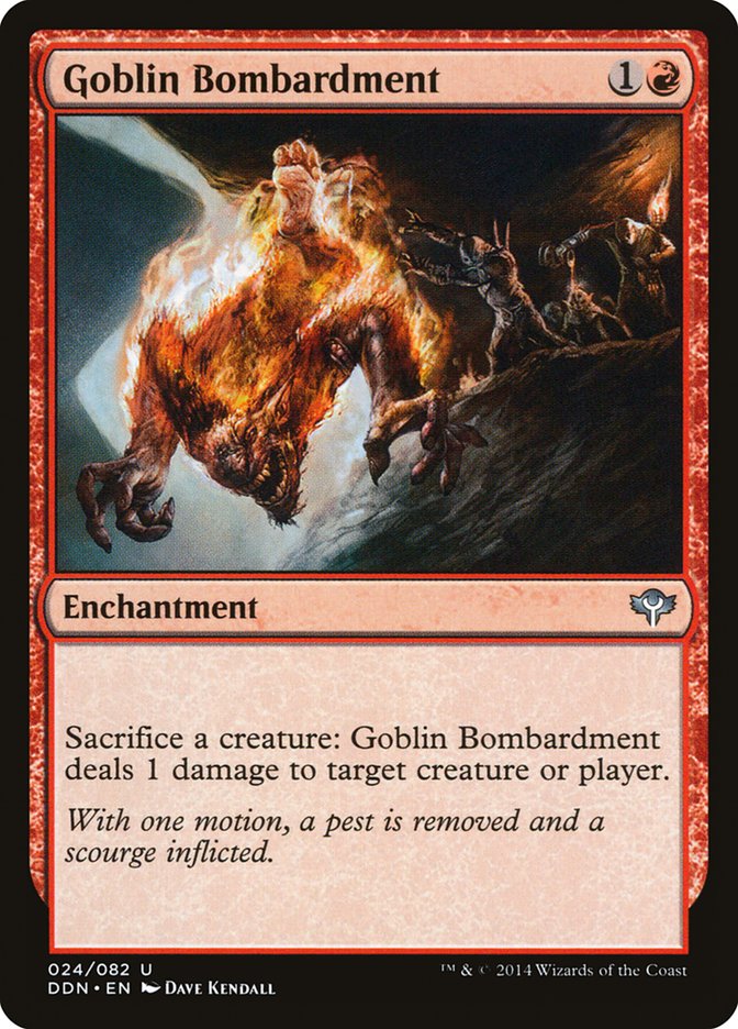 Goblin Bombardment [Duel Decks: Speed vs. Cunning] | The CG Realm