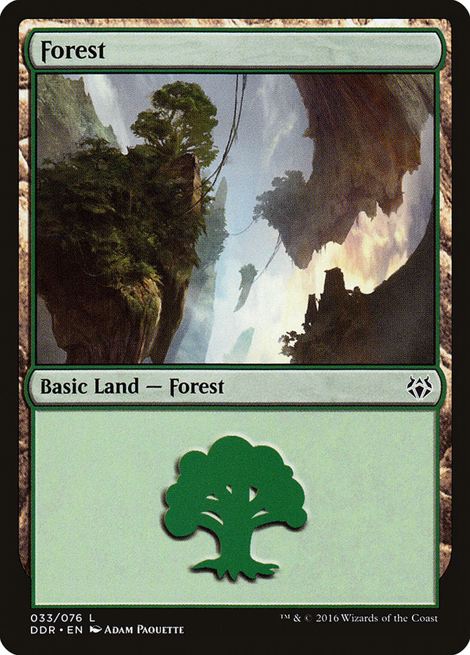 Forest (33) [Duel Decks: Nissa vs. Ob Nixilis] | The CG Realm