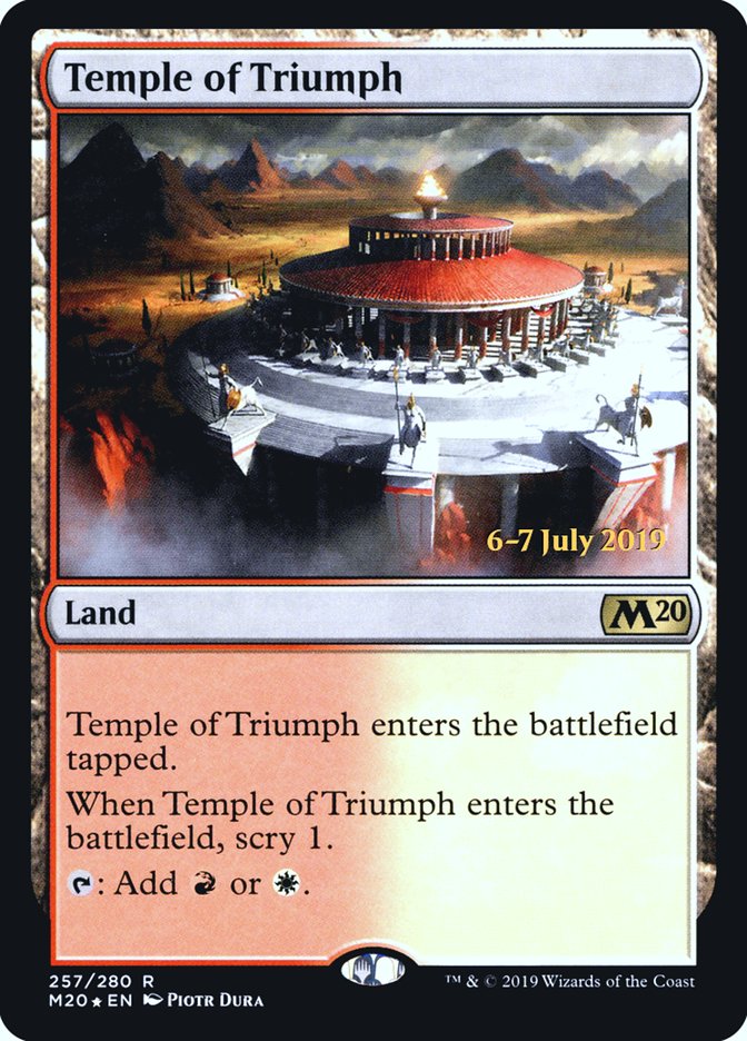 Temple of Triumph [Core Set 2020 Prerelease Promos] | The CG Realm