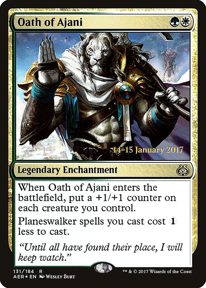 Oath of Ajani [Aether Revolt Prerelease Promos] | The CG Realm