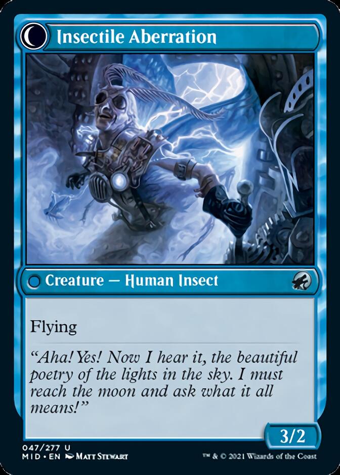 Delver of Secrets (MID-047) - Innistrad: Midnight Hunt: (Double Faced Transform)