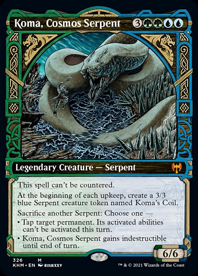 Koma, Cosmos Serpent (Showcase) [Kaldheim] | The CG Realm