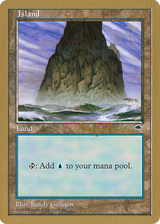 Island (rb337) (Randy Buehler) [World Championship Decks 1998] | The CG Realm