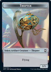 Thopter // Treasure Double-Sided Token [Dungeons & Dragons: Adventures in the Forgotten Realms Commander Tokens] | The CG Realm