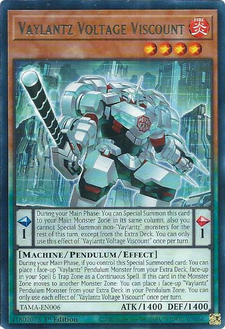 Vaylantz Voltage Viscount [TAMA-EN006] Rare | The CG Realm