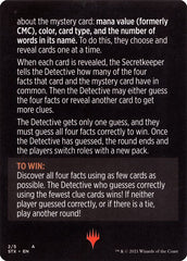 Booster Sleuth (Magic Minigame) [Strixhaven: School of Mages Minigame] | The CG Realm