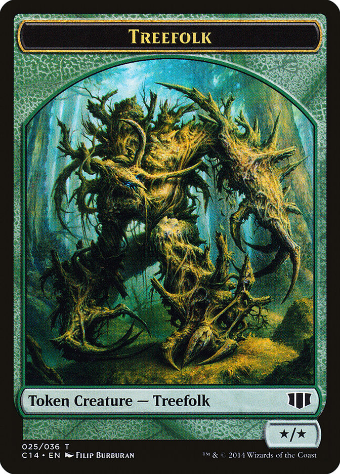 Treefolk // Wolf Double-Sided Token [Commander 2014 Tokens] | The CG Realm