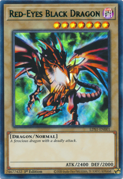Red-Eyes Black Dragon (Green) [LDS1-EN001] Ultra Rare | The CG Realm