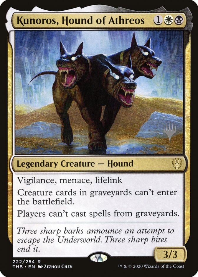 Kunoros, Hound of Athreos (Promo Pack) [Theros Beyond Death Promos] | The CG Realm