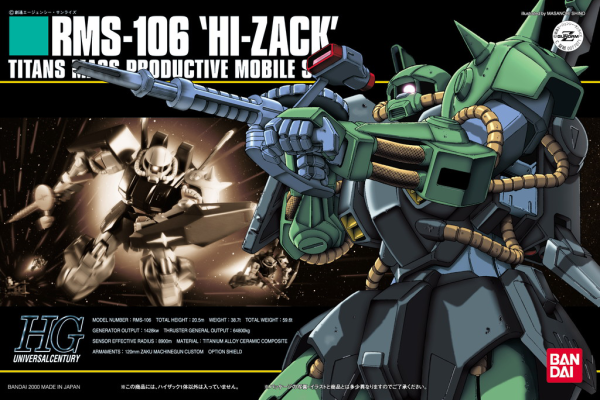 HGUC 1/144 #12 Hi Zack | The CG Realm