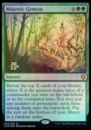 Majestic Genesis [Commander Legends: Battle for Baldur's Gate Prerelease Promos] | The CG Realm