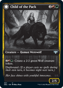 Child of the Pack (DBL-501) - Innistrad: Double Feature: (Double Faced Transform)