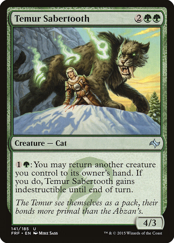 Temur Sabertooth [Fate Reforged] | The CG Realm