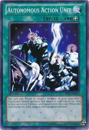 Autonomous Action Unit [BP01-EN073] Starfoil Rare | The CG Realm