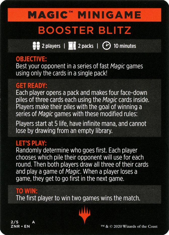Booster Blitz (Magic Minigame) [Zendikar Rising Minigame] | The CG Realm