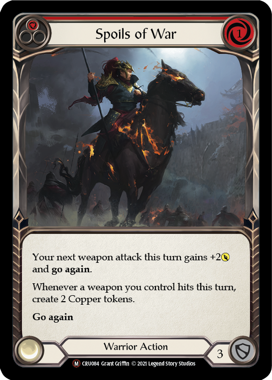Spoils of War [U-CRU084] (Crucible of War Unlimited)  Unlimited Rainbow Foil | The CG Realm