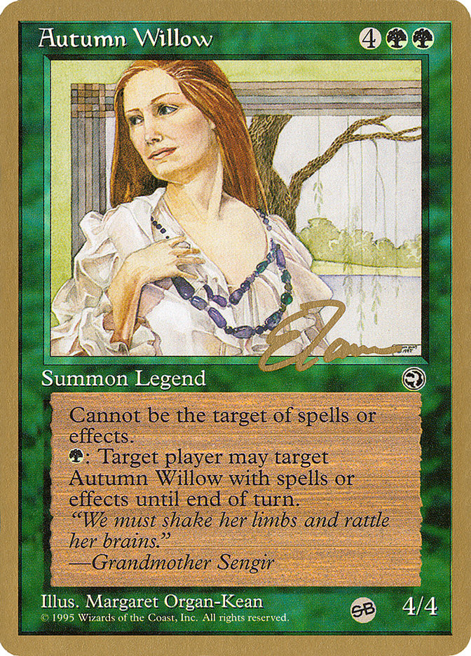 Autumn Willow (Eric Tam) (SB) [Pro Tour Collector Set] | The CG Realm