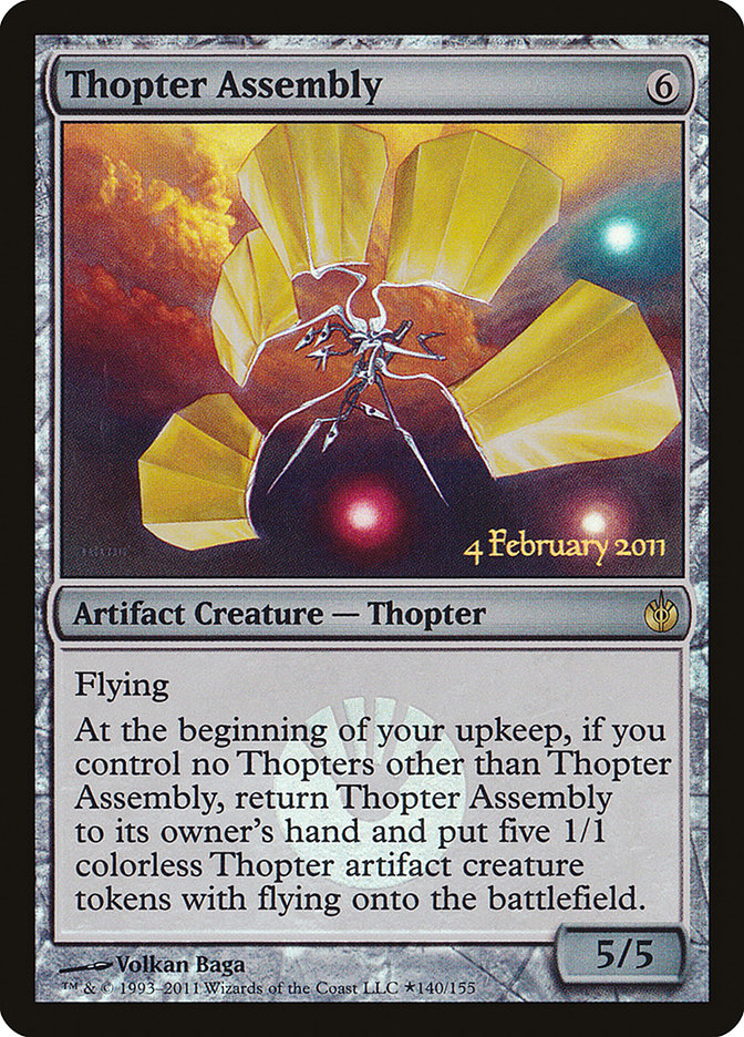 Thopter Assembly [Mirrodin Besieged Prerelease Promos] | The CG Realm