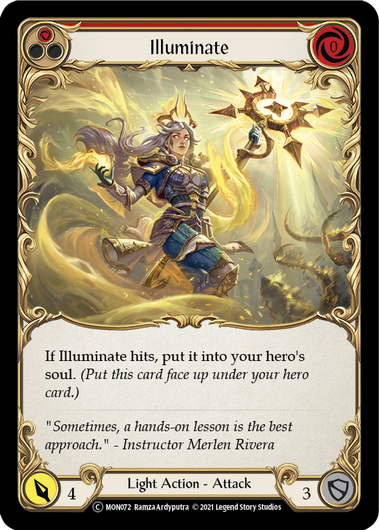 Illuminate (Red) [U-MON072-RF] (Monarch Unlimited)  Unlimited Rainbow Foil | The CG Realm