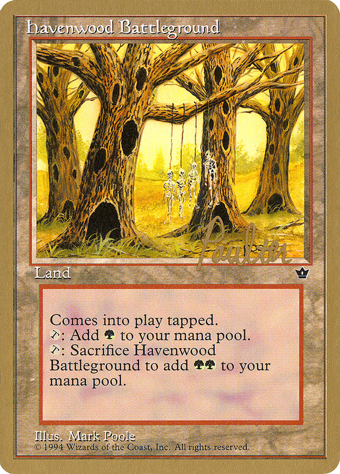 Havenwood Battleground (Preston Poulter) [Pro Tour Collector Set] | The CG Realm