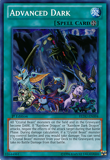 Advanced Dark [REDU-EN094] Secret Rare | The CG Realm