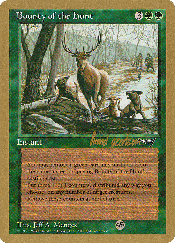 Bounty of the Hunt (Svend Geertsen) (SB) [World Championship Decks 1997] | The CG Realm