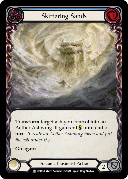 Skittering Sands (Blue) [UPR038] (Uprising)  Rainbow Foil | The CG Realm