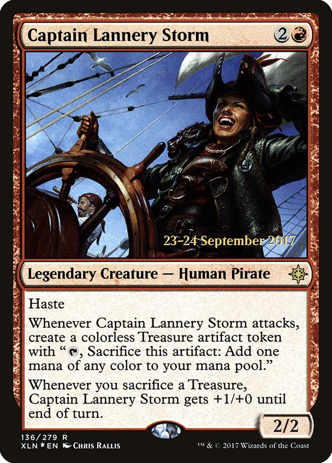 Captain Lannery Storm [Ixalan Prerelease Promos] | The CG Realm