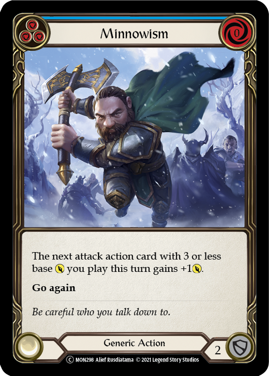 Minnowism (Blue) [U-MON298-RF] (Monarch Unlimited)  Unlimited Rainbow Foil | The CG Realm