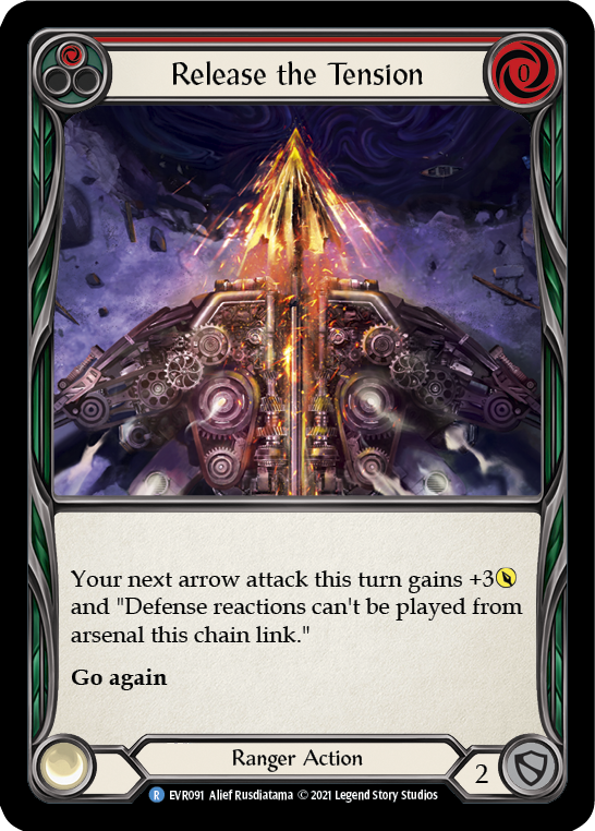 Release the Tension (Red) [EVR091] (Everfest)  1st Edition Rainbow Foil | The CG Realm