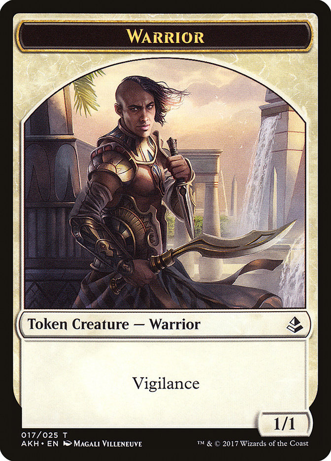 Warrior // Labyrinth Guardian Double-Sided Token [Amonkhet Tokens] | The CG Realm