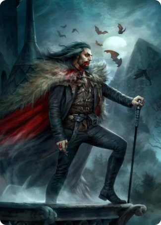 Dracula, Blood Immortal Art Card [Innistrad: Crimson Vow Art Series] | The CG Realm