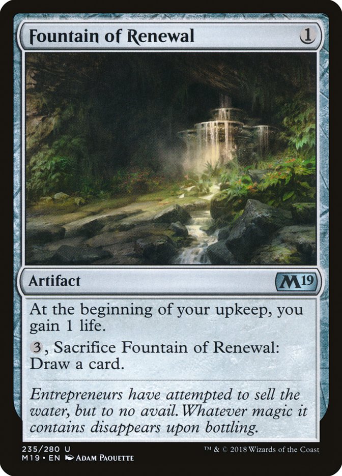 Fountain of Renewal [Core Set 2019] | The CG Realm