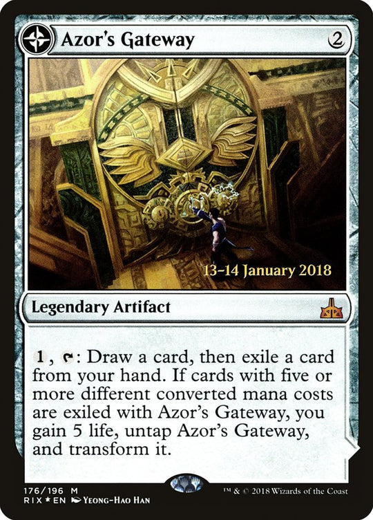 Azor's Gateway (PRE-176S) - Rivals of Ixalan Promos: (compasslanddfc) Foil