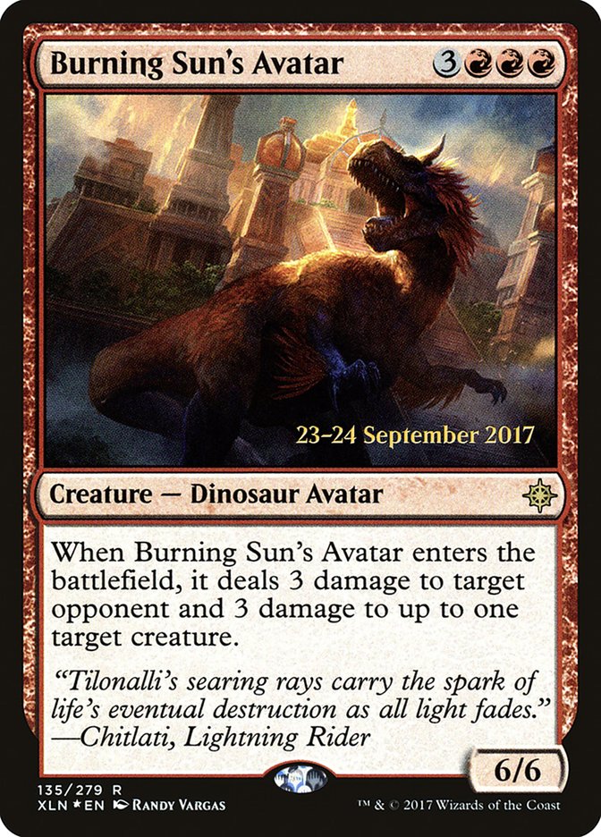Burning Sun's Avatar [Ixalan Prerelease Promos] | The CG Realm