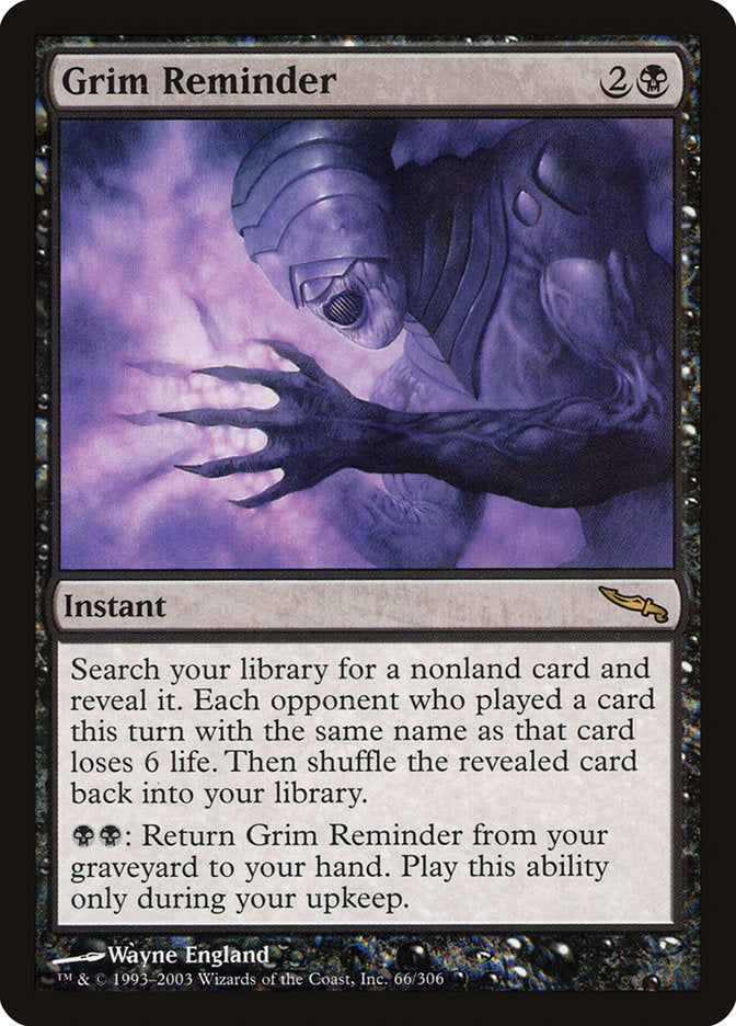 Grim Reminder [Mirrodin] | The CG Realm