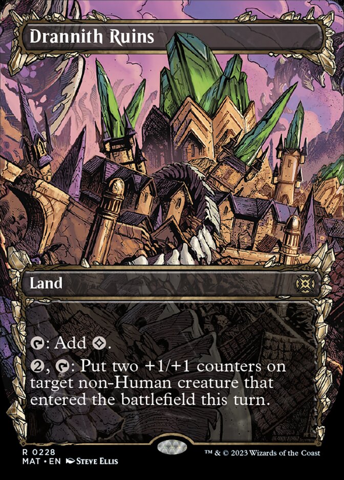 Drannith Ruins (Showcase Halo Foil) [March of the Machine: The Aftermath] | The CG Realm