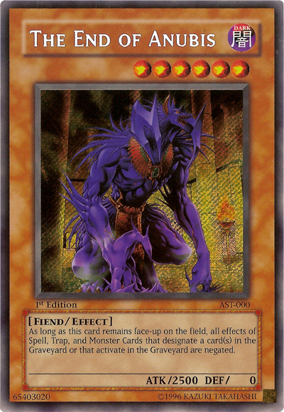 The End of Anubis [AST-000] Secret Rare | The CG Realm