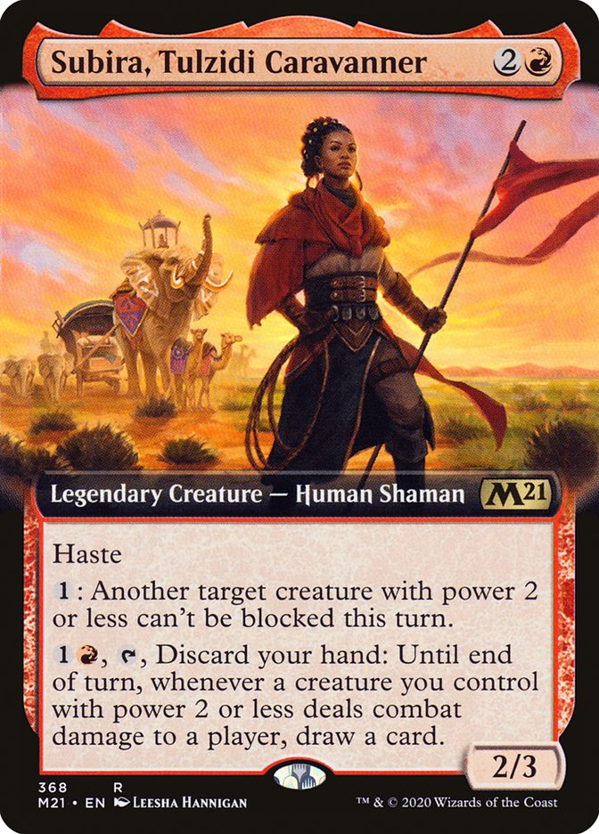 Subira, Tulzidi Caravanner (Extended Art) [Core Set 2021] | The CG Realm